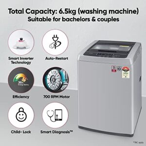 LG 6.5 Kg 5 Star Inverter Turbodrum Fully Automatic Top Loading Washing Machine